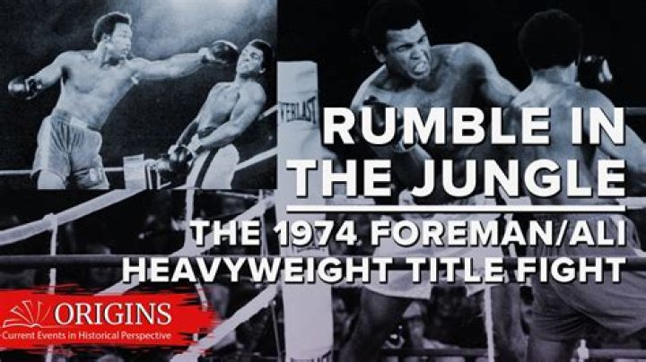 Inside The Rumble In The Jungle, The Famous Ali-Foreman Fight