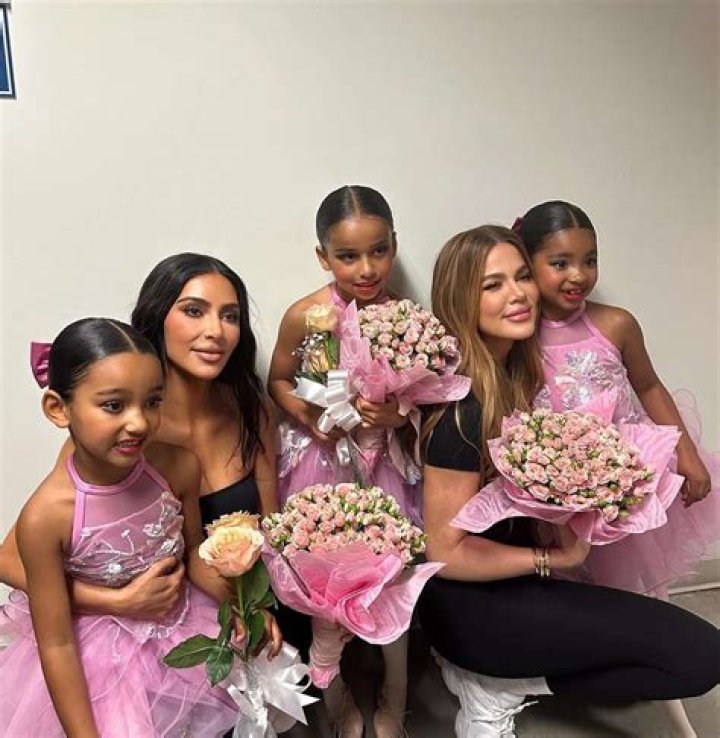 Kim Kardashian, Nieces Penelope, Dream and True Cheer on North West at Basketball Game: Photos