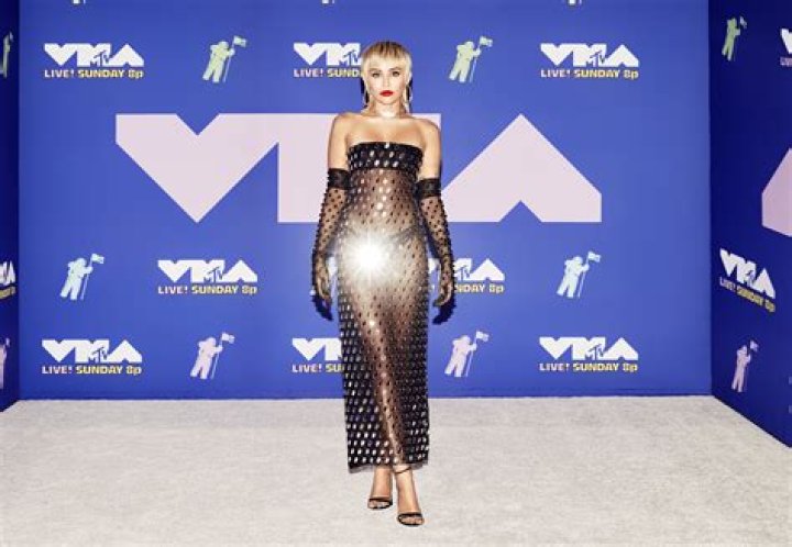 Red Carpet Glam! Miley Cyrus Stuns in Risque See-Through Dress at 2020 MTV VMAs