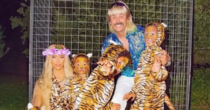 See Kim Kardashian’s Halloween 2020 Costumes: ‘Tiger King,’ Clowns and High Fashion!