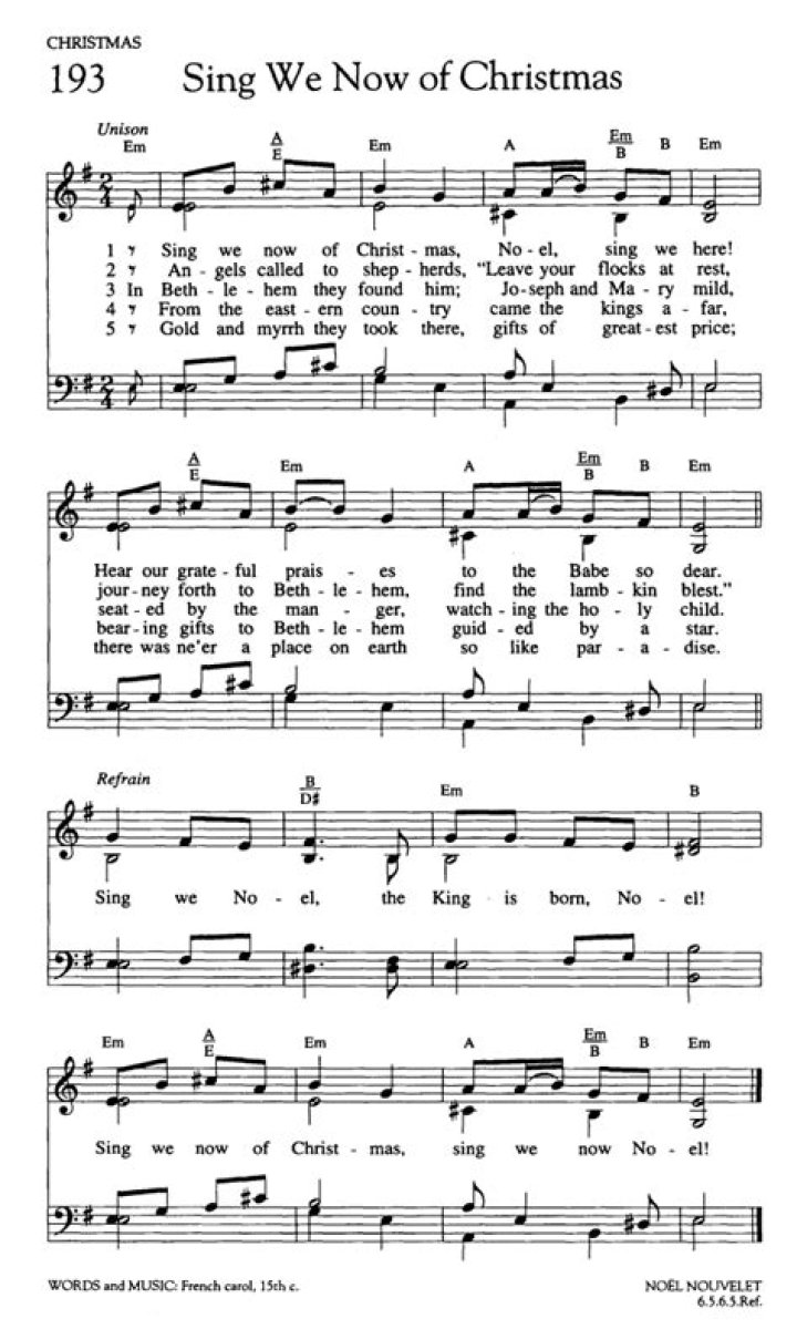 Sing We Now of Christmas