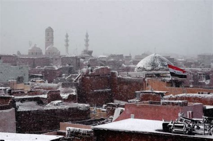 Snow Blankets Iraq For Just The Second Time In 100 Years