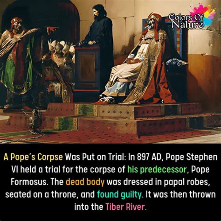 The Story Of The Pope Who Put His Predecessor's Corpse On Trial
